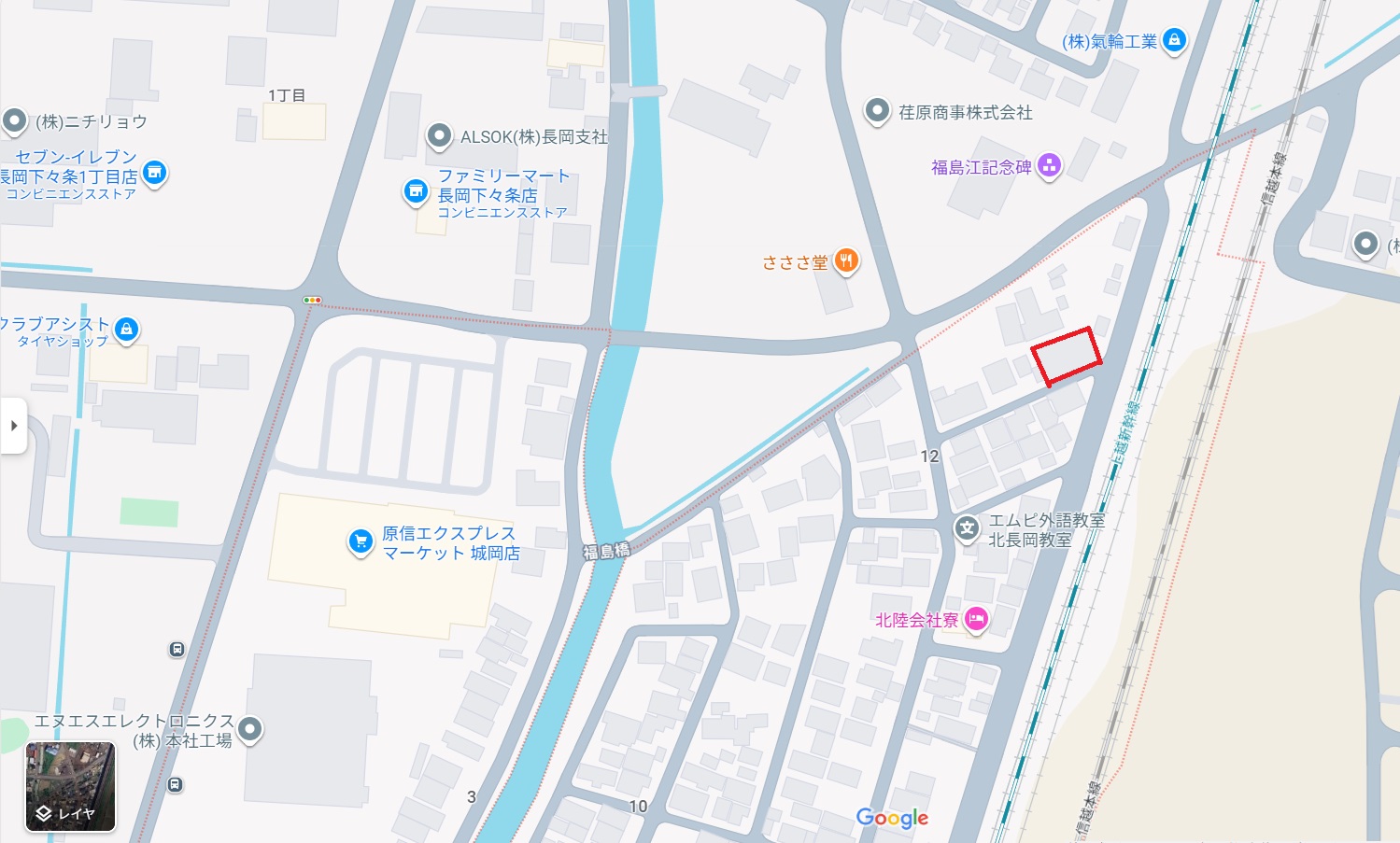 長岡市　城岡３丁目売土地